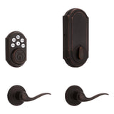 SmartCode 909 Satin Nickel Single Cylinder Electronic Deadbolt Featuring SmartKey Security - Super Arbor