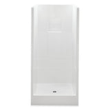 Varia 32 in. x 32 in. x 72.8 in. 2-Piece Shower Stall with Center Drain in White - Super Arbor