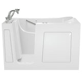 Whirlpool & Air Bath 30 in. x 60 in. Left-Hand Walk-In Bath with Roman Tub Filler and Cadet 3 FloWise Tall Height Toilet - Super Arbor