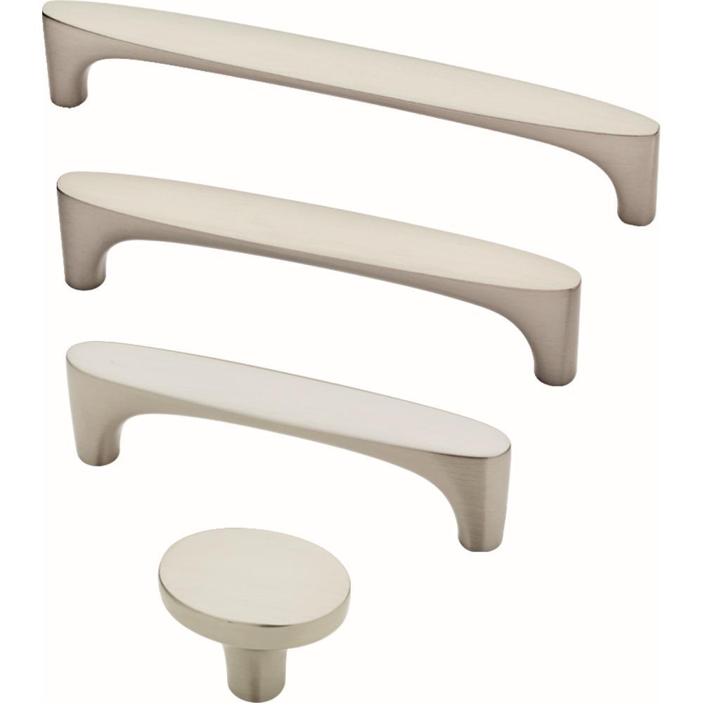 Mila 5-1/16 in. (128mm) Center-to-Center Satin Nickel Drawer Pull (25-Pack) - Super Arbor