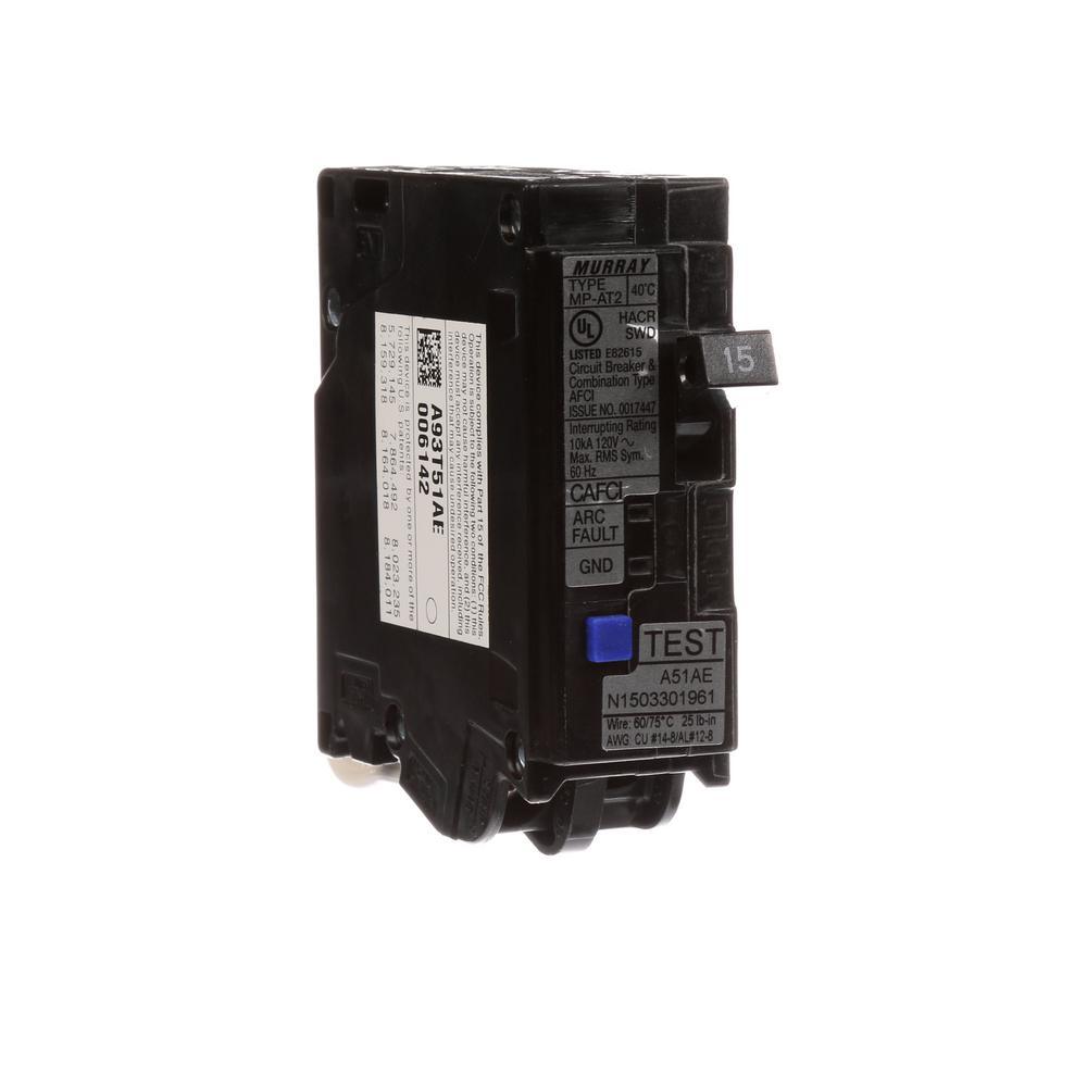 15 Amp 1 in. Single-Pole Combination AFCI Circuit Breaker - Super Arbor