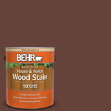 BEHR 5 gal. #SC-117 Russet Solid Color House and Fence Exterior Wood Stain - Super Arbor
