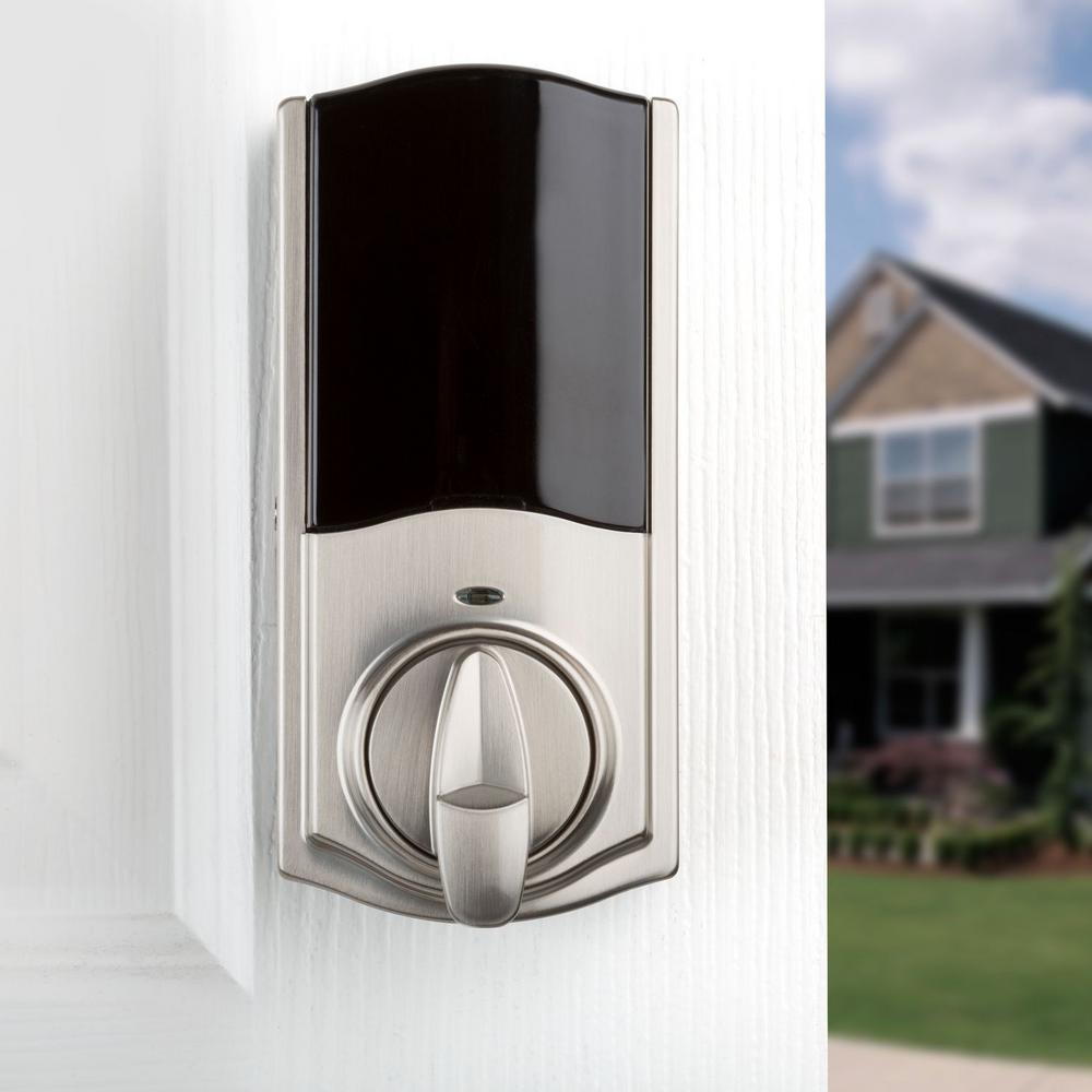 Convert Smart Lock Satin Nickel Conversion Kit featuring Z-Wave Technology - Super Arbor