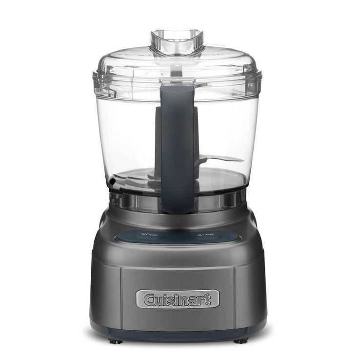 Elemental 4-Cup Gun Metal Food Processor