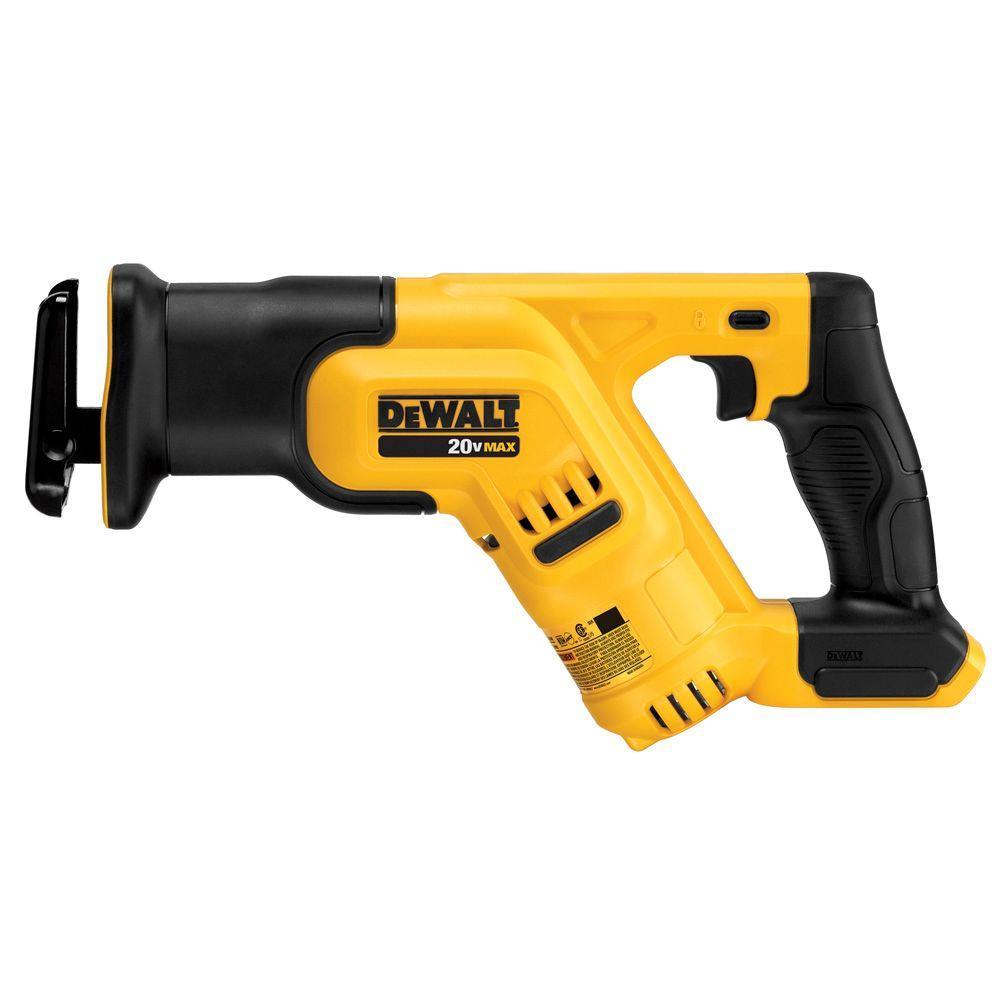 20-Volt MAX Lithium-Ion Cordless Compact Reciprocating Saw Kit with Battery 5Ah, Charger and Contractor Bag - Super Arbor