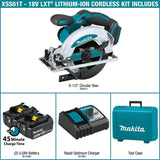 18-Volt 5.0 Ah LXT Lithium-Ion Cordless 6-1/2 in. Circular Saw Kit