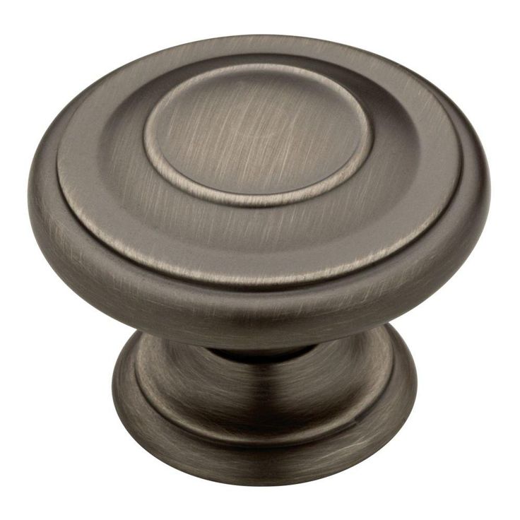 Harmon 1-3/8 in. (35mm) Matte Black Round Cabinet Knob