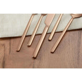 Brenner 40-Piece Stainless Steel 18/0 with Copper Finish Flatware Set (Service for 8)