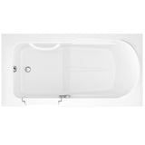 HD Series 60 in. Left Drain Step-In Walk-In Soaking Bath Tub with Low Entry Threshold in White - Super Arbor
