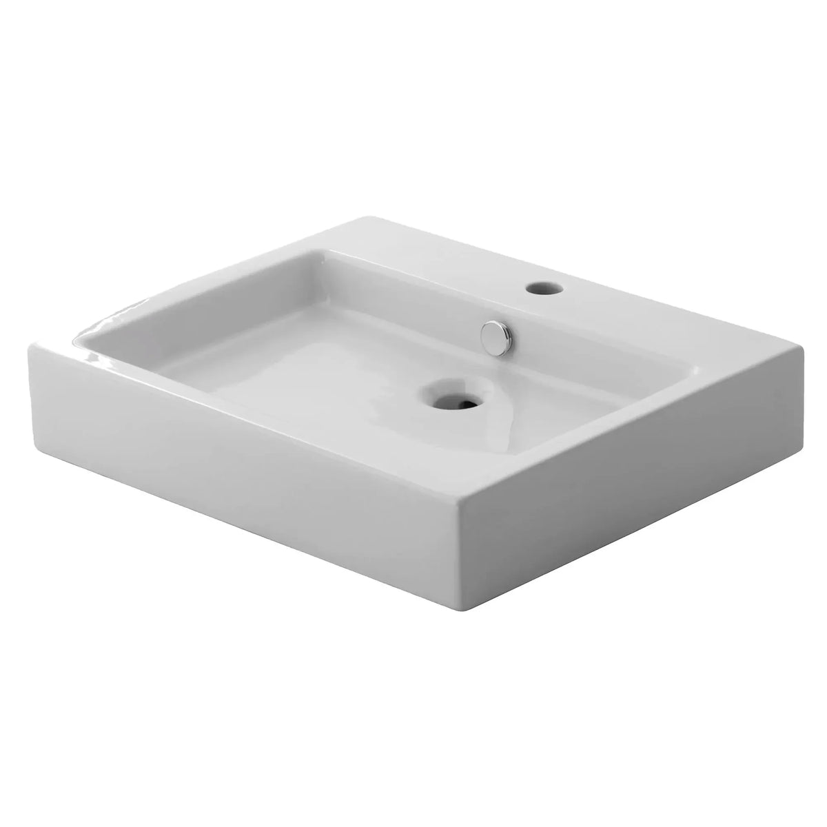American Standard Studio 22 x 18-1/2 in. Above-Counter Vessel Sink, White (Center Faucet Hole)
