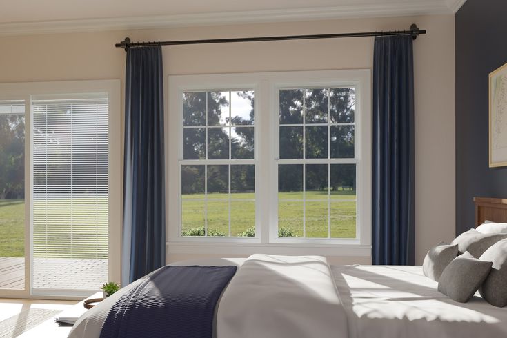 RELIABILT 3201 Series Replacement 31-3/4-in x 53-1/2-in x 3-1/4-in Jamb White Vinyl Low-e Argon Double Hung Window Half Screen Included