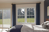 RELIABILT 3201 Series Replacement 31-3/4-in x 53-1/2-in x 3-1/4-in Jamb White Vinyl Low-e Argon Double Hung Window Half Screen Included