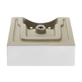 Swiss Madison Voltaire 18 in. Square Ceramic Vessel Sink in Glossy White
