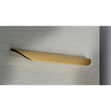 7-9/16 in. (192 mm) Brushed Gold Contemporary Drawer Pull