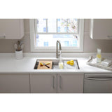 Prolific Workstation Undermount Stainless Steel 33 in. Single Bowl Kitchen Sink Kit with Accessories - Super Arbor