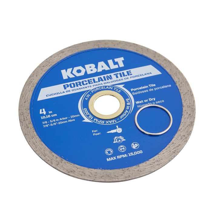 Kobalt 4-in Wet or Dry Porcelain Continuous Diamond Saw Blade