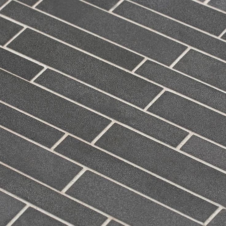Jeffrey Court Tarmac Gray 10 in. x 11.875 in. x 8 mm Interlocking Honed Natural Stone Mosaic Tile
