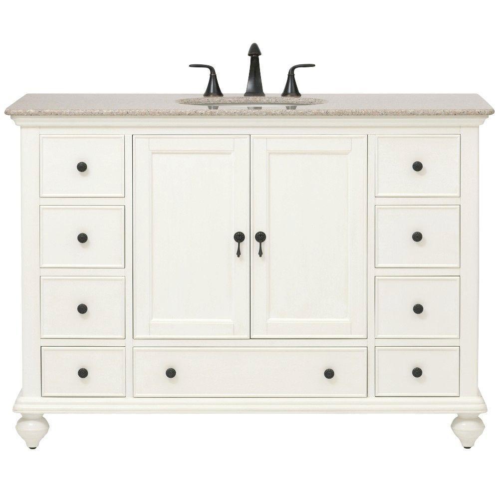 Newport 31 in. W x 21-1/2 in. D Bath Vanity in Pewter with Granite Vanity Top in Grey - Super Arbor