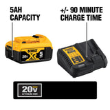 20-Volt MAX Lithium-Ion Cordless Band Saw with Bonus 20-Volt 5.0 Ah Battery Pack and Charger - Super Arbor