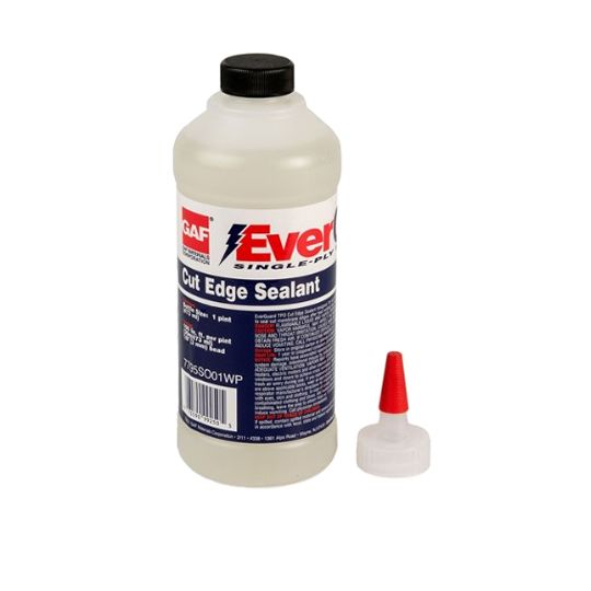GAF EverGuard TPO Cut Edge Sealant, Clear, 1 Pint Bottle