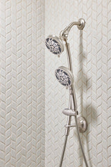 Moen Renewal Spot Resist Brushed Nickel 5-Spray Dual Shower Head, 1.75 GPM (6.6 LPM)