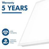 2 ft. x 2 ft. White Integrated LED Dimmable Back Lit Panel 5000K (6-Pack) - Super Arbor