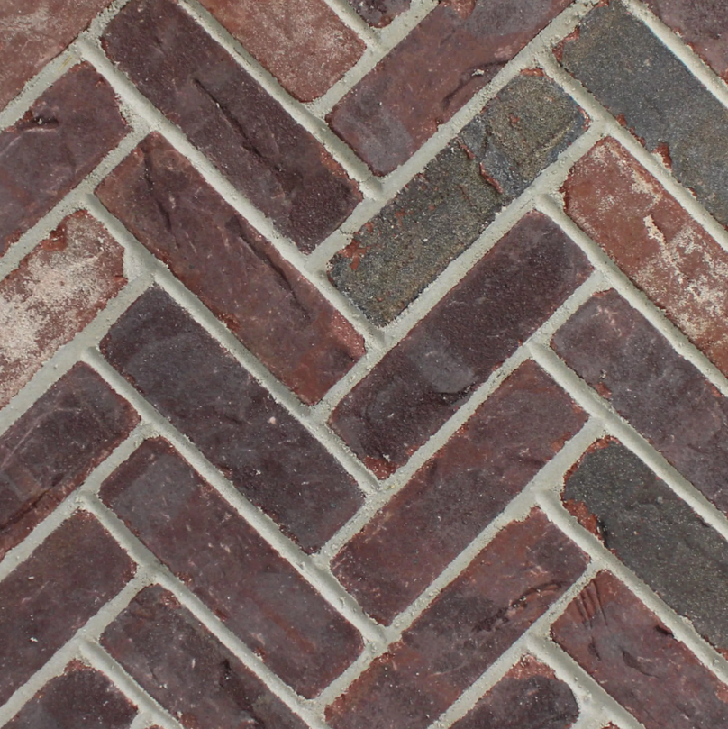 Rosewood Thin Brick Herringbone Panel