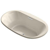 Underscore 6 ft. Acrylic Oval Drop-in  Rectangular Non-Whirlpool Bathtub in White - Super Arbor