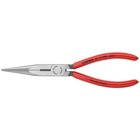 KNIPEX 8-in Long Nose Pliers with Wire Cutter, Model 26 11 200