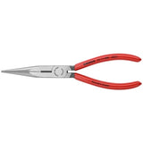 KNIPEX 8-in Long Nose Pliers with Wire Cutter, Model 26 11 200