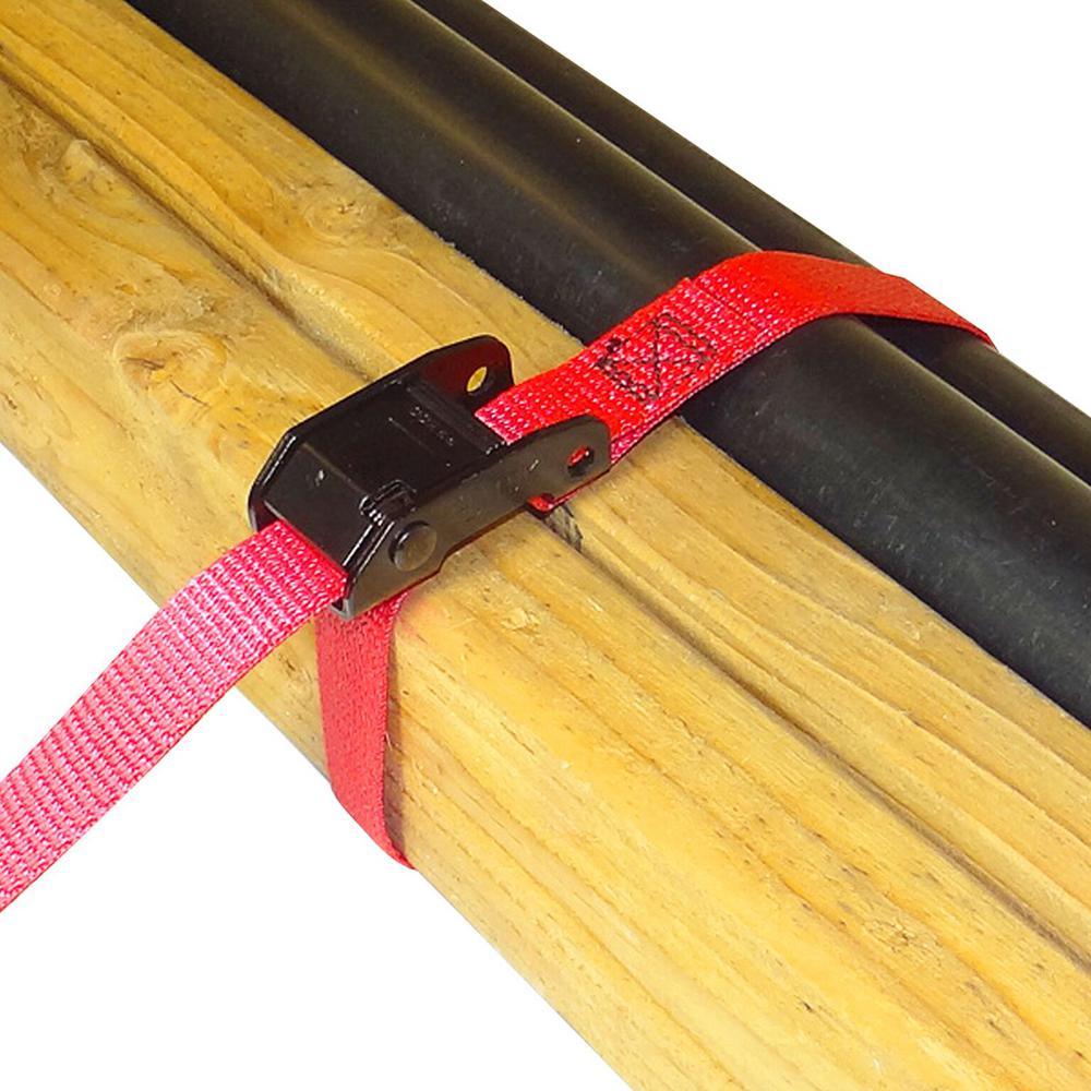 3 ft. x 1 in. Cam with Cinch Strap in Red (2-Pack) - Super Arbor