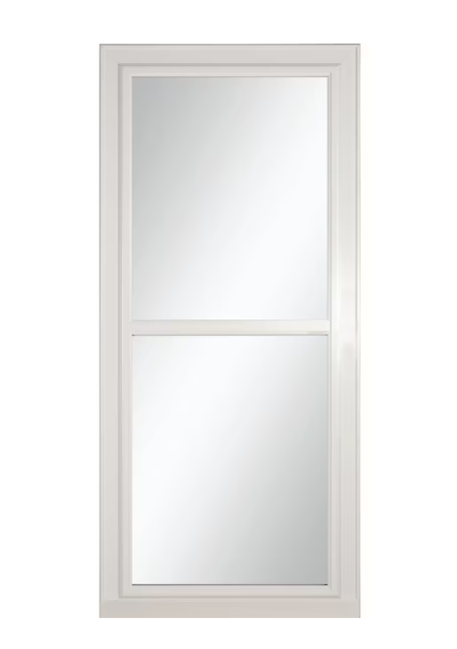 LARSON Tradewinds Selection 30-in x 81-in White Full-view Retractable Screen Aluminum Storm Door