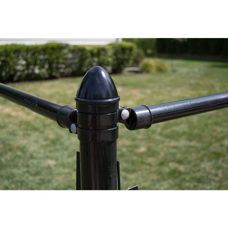 Everbilt 2-3/8 in. Chain Link Fence Black Steel Brace Band