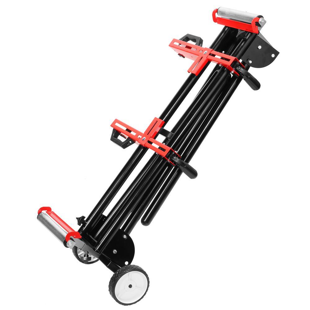 40-1/2 in. x 83 in. Universal Rolling Miter Saw Compound Roller Stand - Super Arbor