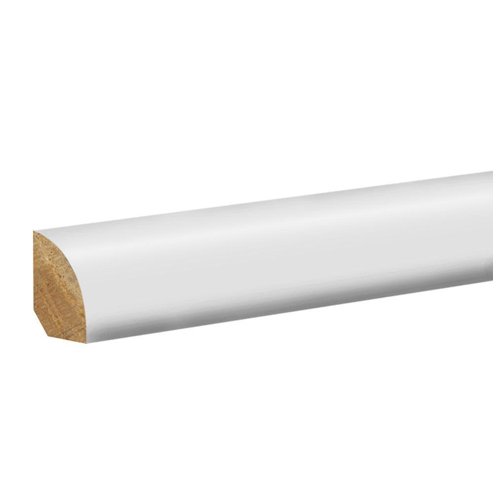 White 5/8 in. T x 3/4 in. W x 94-1/2 in. L Quarter Round Molding - Super Arbor