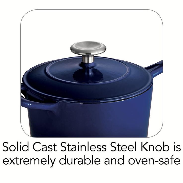 Gourmet 2.5 qt. Porcelain-Enameled Cast Iron Sauce Pan in Gradated Cobalt with Lid