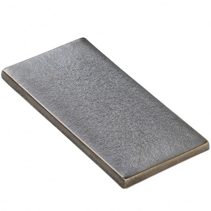 Divine Gunmetal 3 in. x 6 in. Polished Ceramic Subway Tile (32 Pieces, 4 Sq. Ft. / Case)