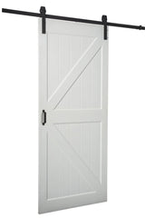 RELIABILT 36-in x 84-in White Primed Mdf Single Barn Door (Hardware Included)