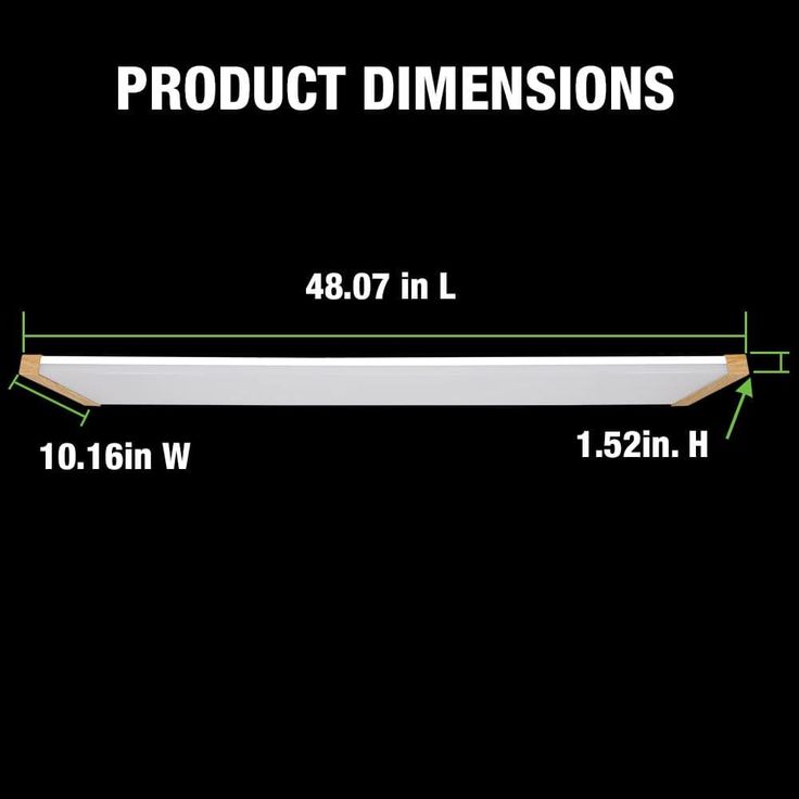 Commercial Electric 48 in. x 10 in. 4200 Lumens Light Oak Wood Painted End Caps Integrated LED Panel Light Selectable CCT Kitchen Lighting