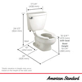 American Standard Baby Devoro FloWise 10 in. Rough-In 2-Piece 1.28 GPF Single-Flush Round Toilet in White