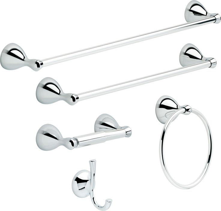 Delta Foundations Double Hook Polished Chrome Towel Hook