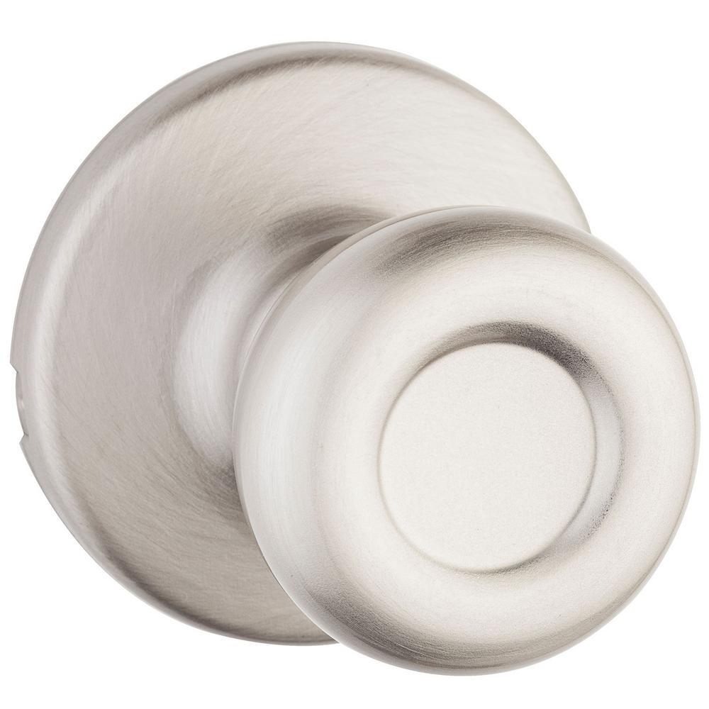 Tylo Polished Brass Passage Hall/Closet Door Knob Featuring Microban Antimicrobial Technology - Super Arbor