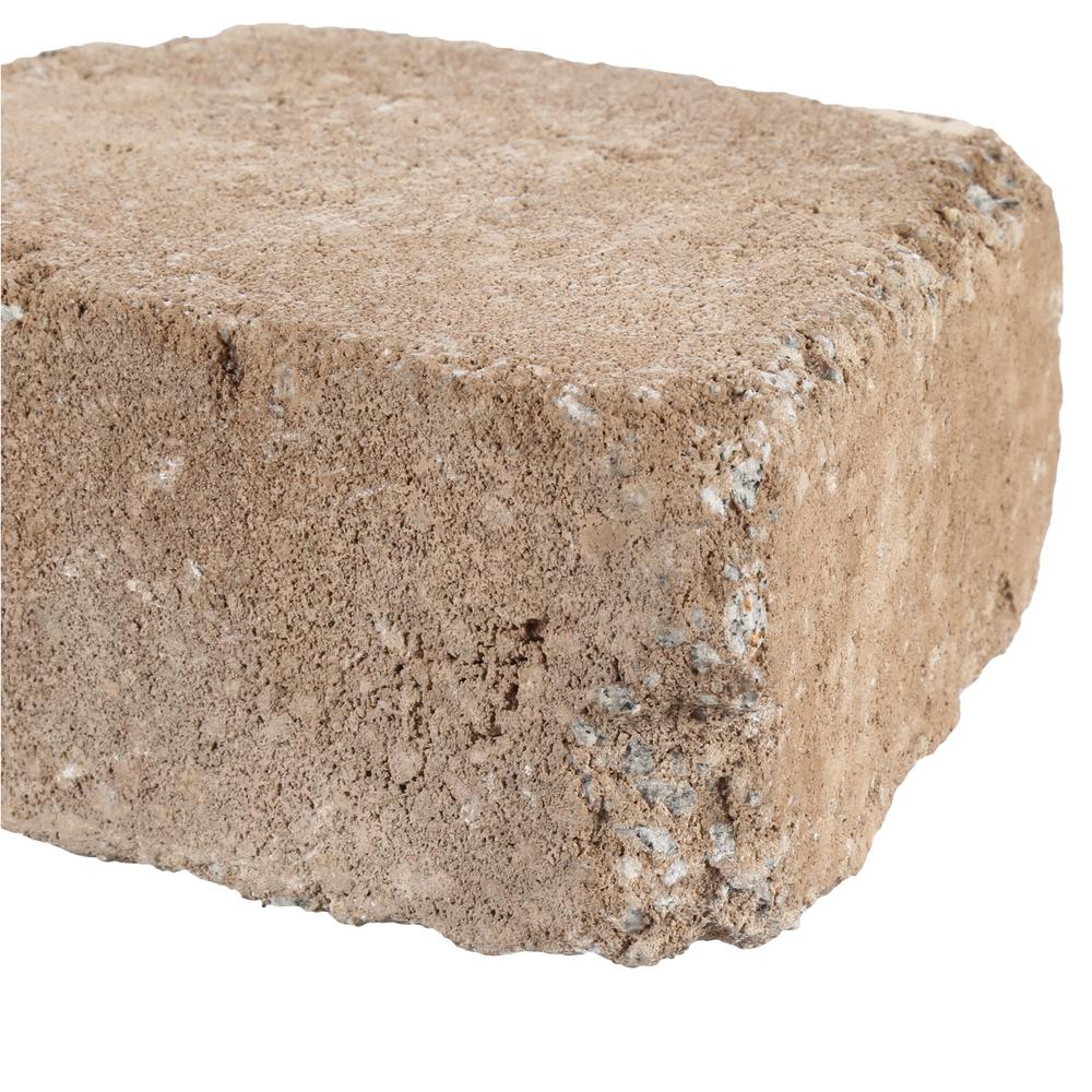Pavestone RumbleStone Trap 3.5 in. x 10.25 in. x 7 in. Cafe Concrete Garden Wall Block (120 Pcs. / 29.9 Face ft. / Pallet) - Super Arbor