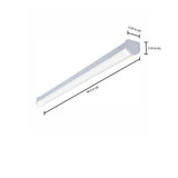 4 ft. Linear White Integrated LED Warehouse Strip Light with 4760 Lumens, 4000K, UNV Voltage - Super Arbor