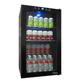 Vinotemp 80-Can Capacity Residential Black Freestanding Beverage Center