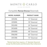 72 in. Roman Bronze Extension Downrod