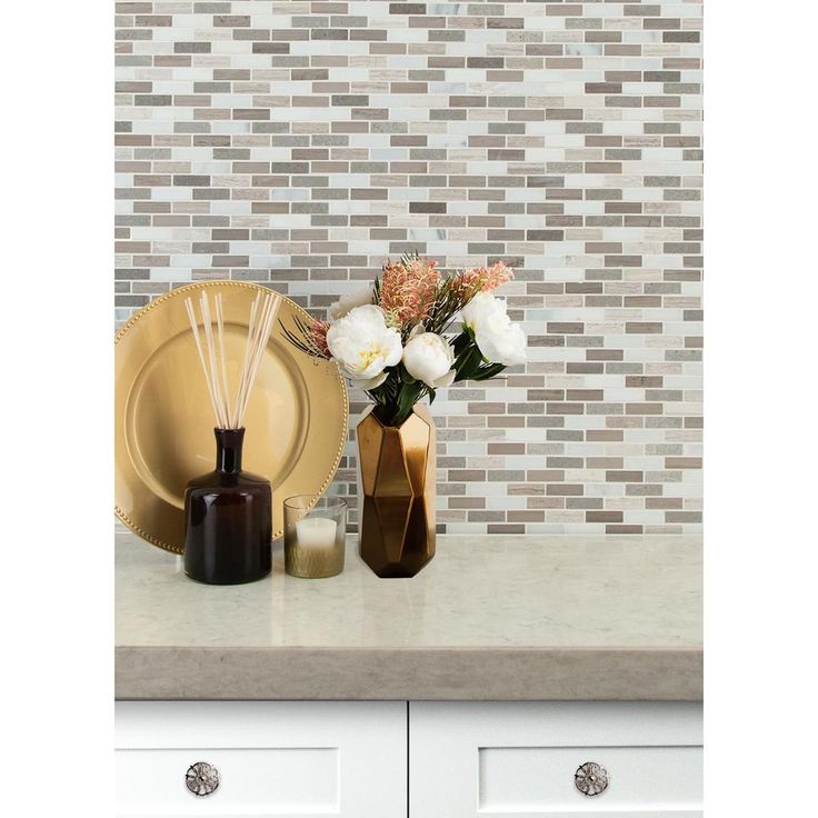 MSI Arctic Storm 12 in. x 12 in. x 10mm Honed Marble Mesh-Mounted Mosaic Floor and Wall Tile (1 sq. ft.)
