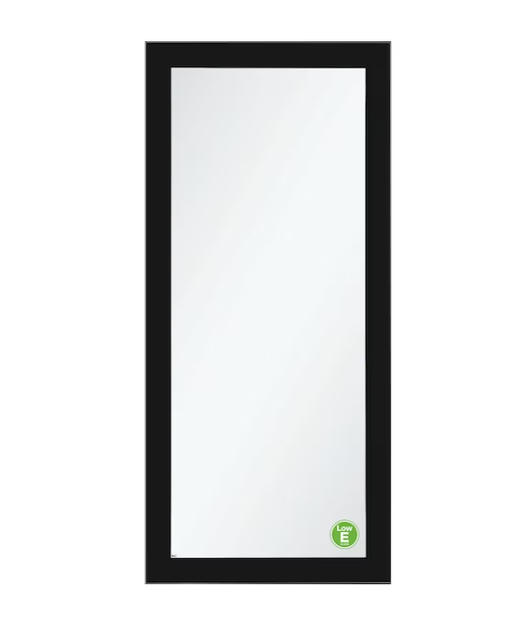 LARSON Signature Selection Low-E 32-in x 81-in Obsidian (Black) Full-view Interchangeable Screen Aluminum Storm Door