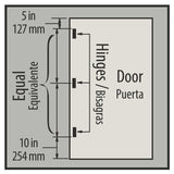 4 in. Satin Nickel 5/8 in. Radius Door Hinge