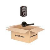 Z-Wave SmartCode Venetian Bronze Single Cylinder Electronic Deadbolt featuring Milan Hall/Closet Lever - Super Arbor